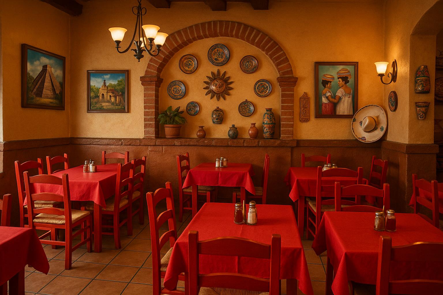 Interior acogedor de MK Taco Espita